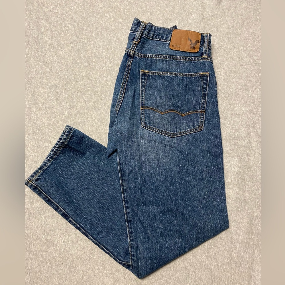 Mens American Eagle Relaxed Straight Jeans Size 28x30